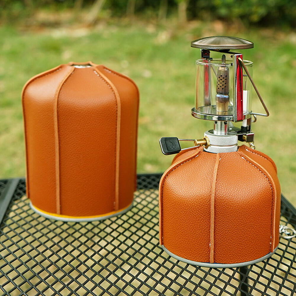 Camping Gas Tank Leather Case Gas Cylinder Protective Covers Gas Heater Case