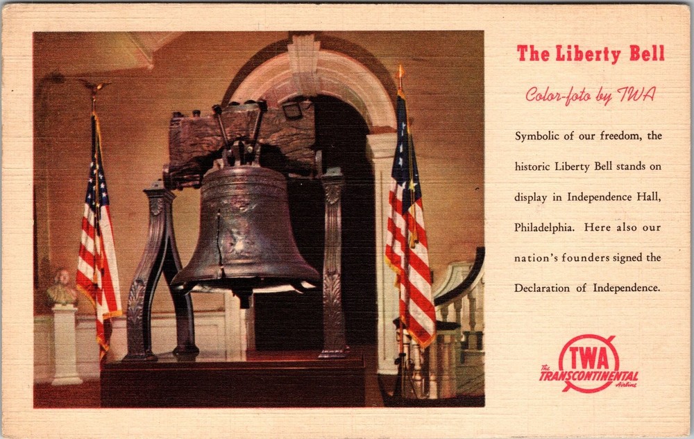 PA-Pennsylvania, The Liberty Bell, Historic, Vintage Postcard