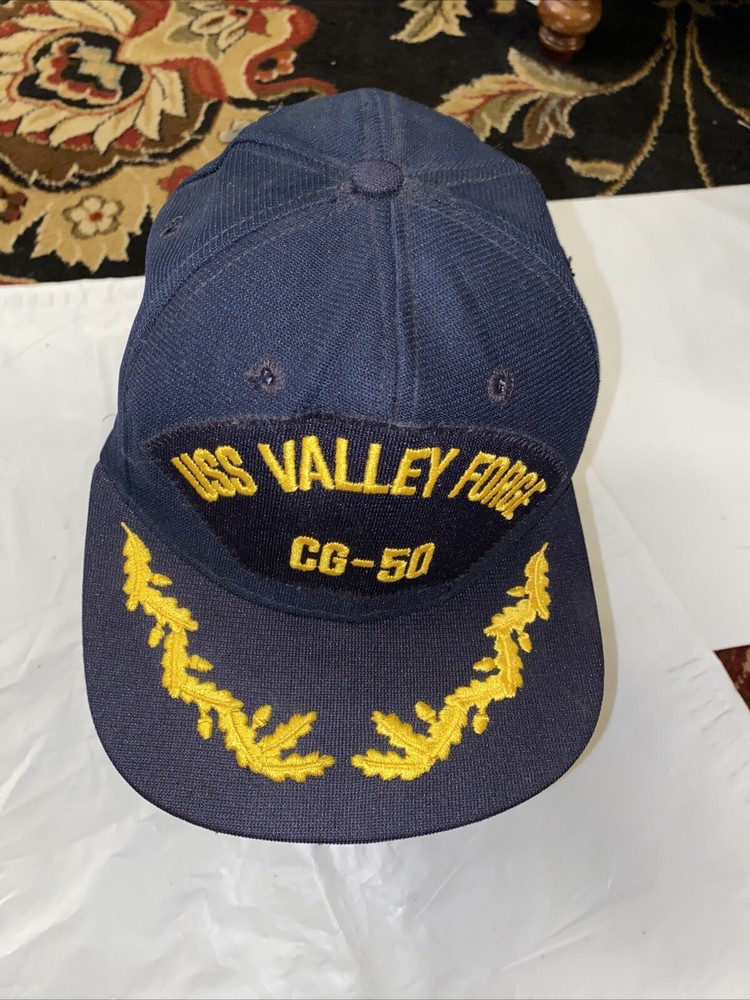 Vintage New Old Stock USS Valley Forge CG 50 Navy SnapBack Made In USA New Era