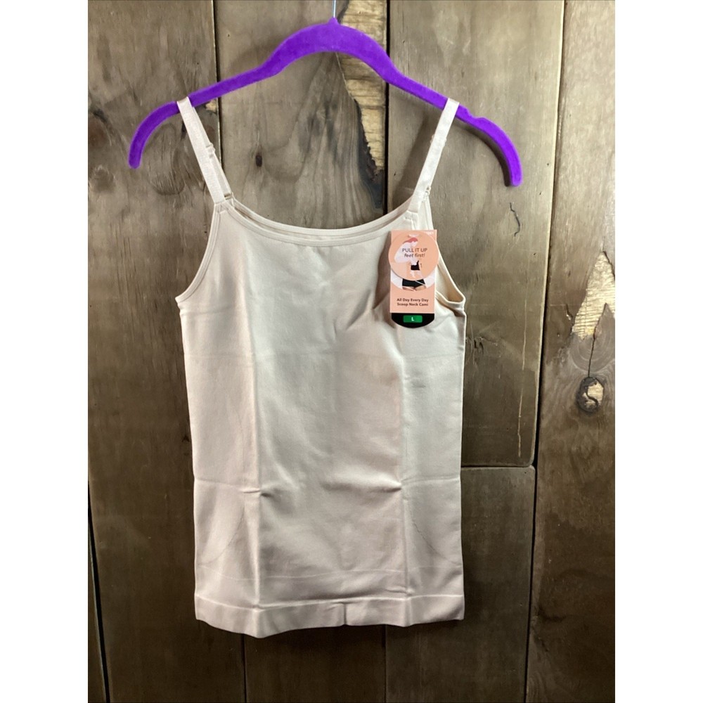 Shapermint All Day Every Day Scoop Neck Cami Size Large Tan