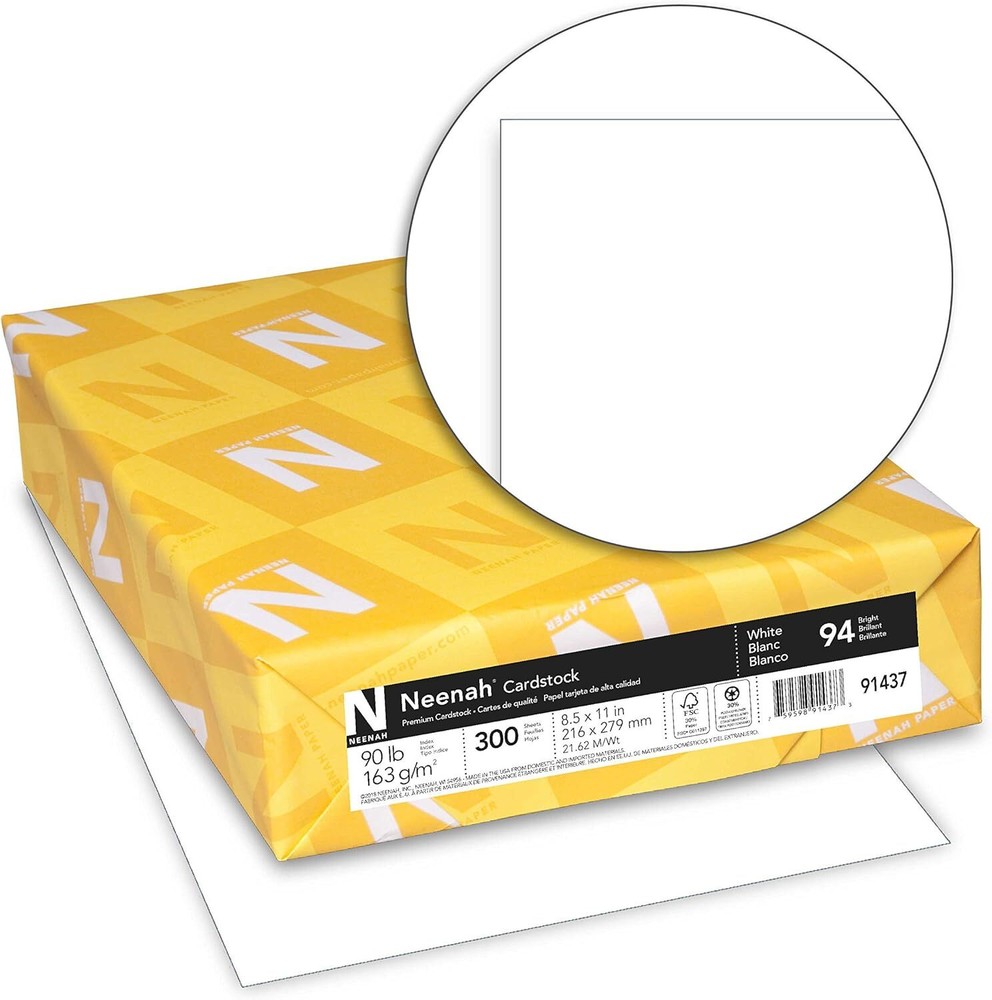 Neenah Index Cardstock White, 8.5