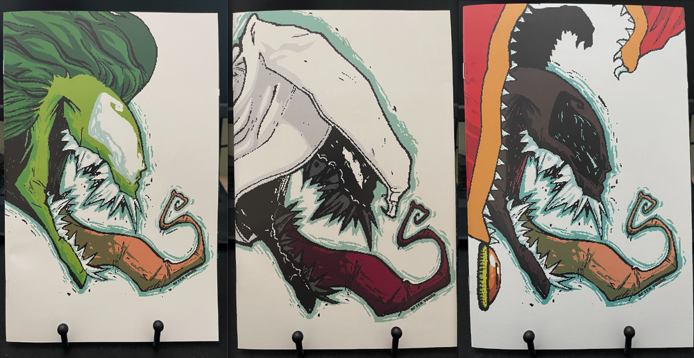 What If Venom 3 4 5 Featuring Dr Strange Moon Knight She Hulk by Matthew Waite