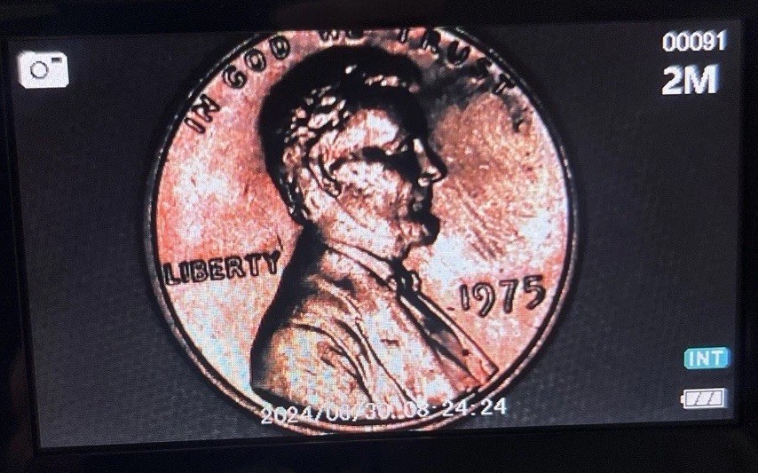 1975 P Lincoln Cent High MS RD Jar Find Estate Sale Ungraded Coin Fold