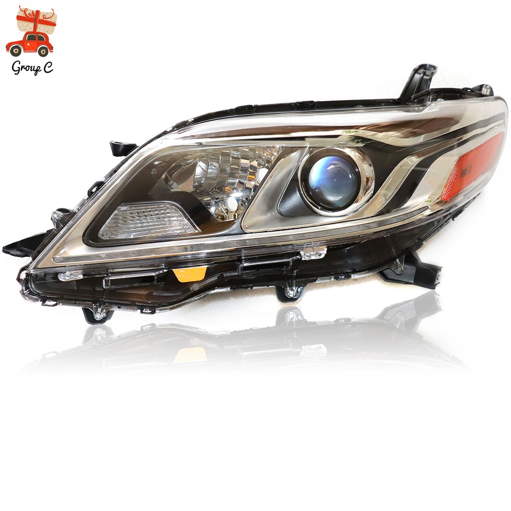 Headlight Replacement Left Driver Side Xenon LED DRL For Toyota Sienna 2015-2020