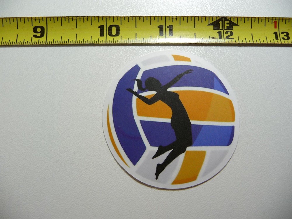 COLOR VOLLEYBALL GIRL WOMAN RETURN DECAL STICKER GAME ATHLETIC SPORTS GAME