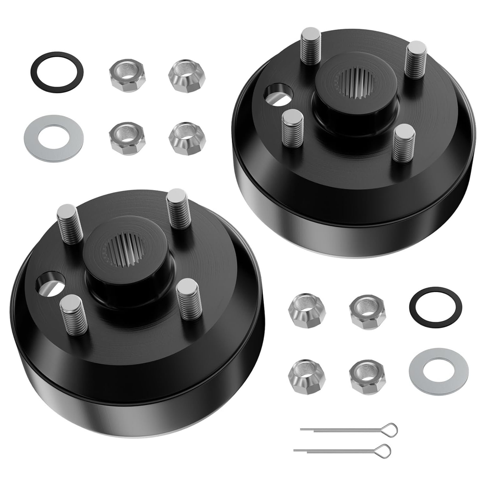 Drive-up Golf Cart Brake Drum Hub Assembly for EZGO TXT 1982-Up 19186-G1，2-Pack