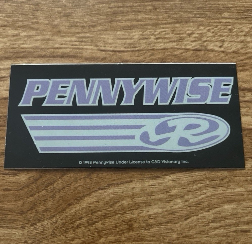 1998 Pennywise Original Collectible Sticker Rare Vintage