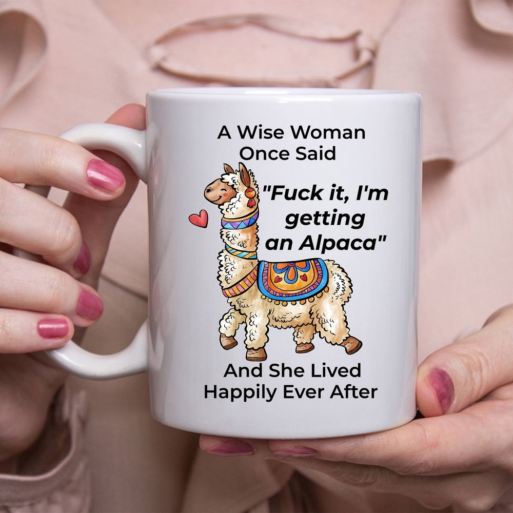 Funny Dachshund Gift Coffee Mug for Women - White Ceramic Cup  