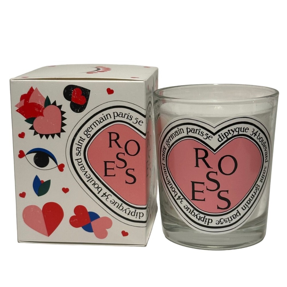 Diptyque Roses Candle Valentine's Limited Edition 6.5 oz