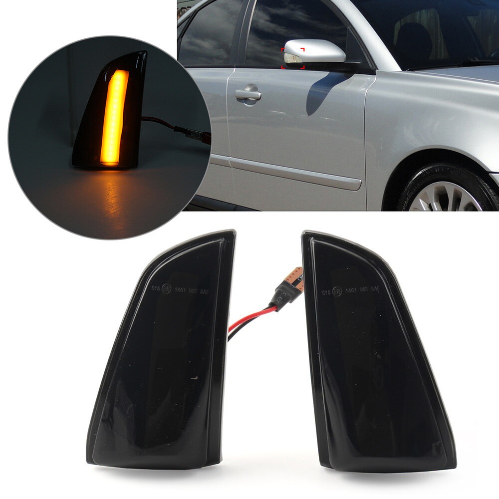Volvo S40 V50 C70 LED Dynamic Turn Signal Side Mirror Lights 2X