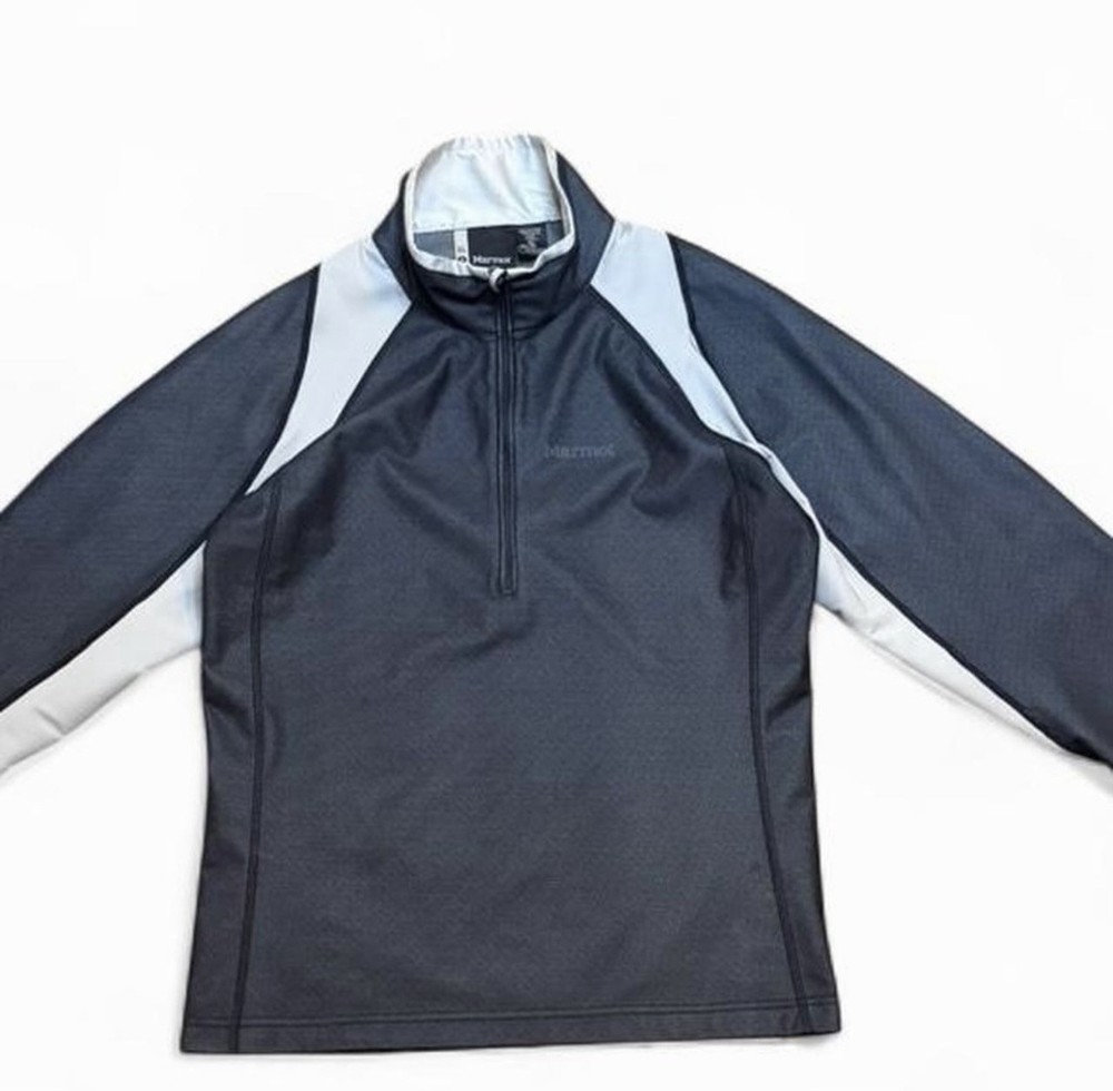 Marmot Womens XL 1/2 Zip Pullover Base Layer Long Sleeve Athletic Gray