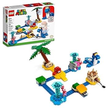 Used Imported LEGO Super Mario Dory Beachfront Expansion Set 71398 Building Kit  