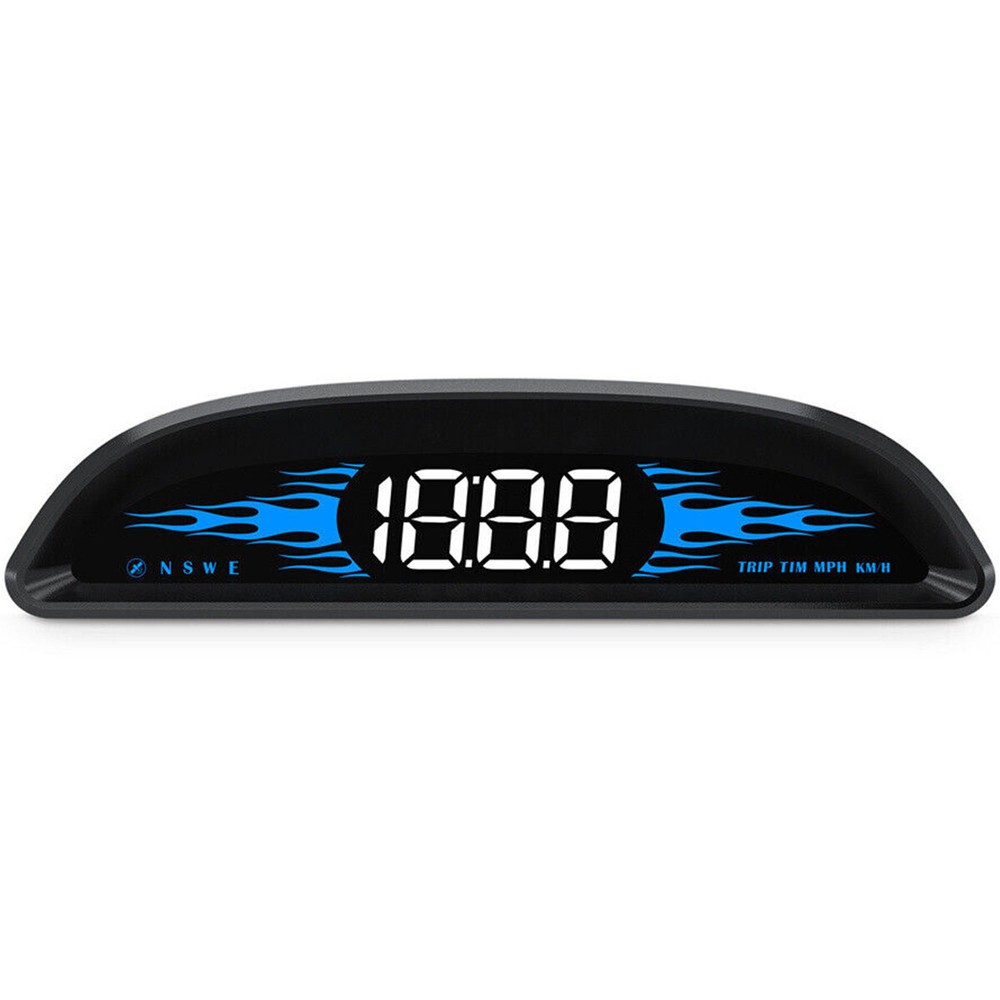 GPS Car HUD Speedometer with Overspeed Alarm & Fatigue Alert