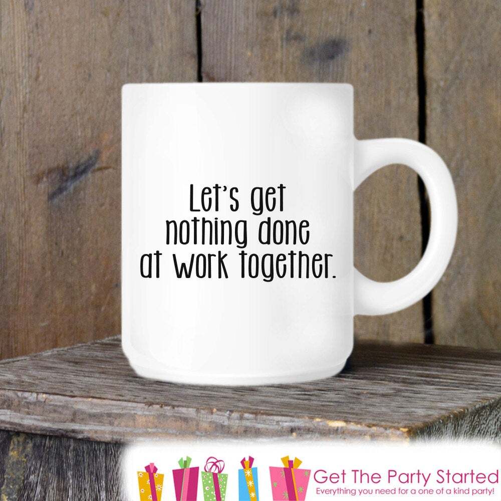 Funny Office Coffee Mug - Best Work Friend Gift Idea Ceramic Cup