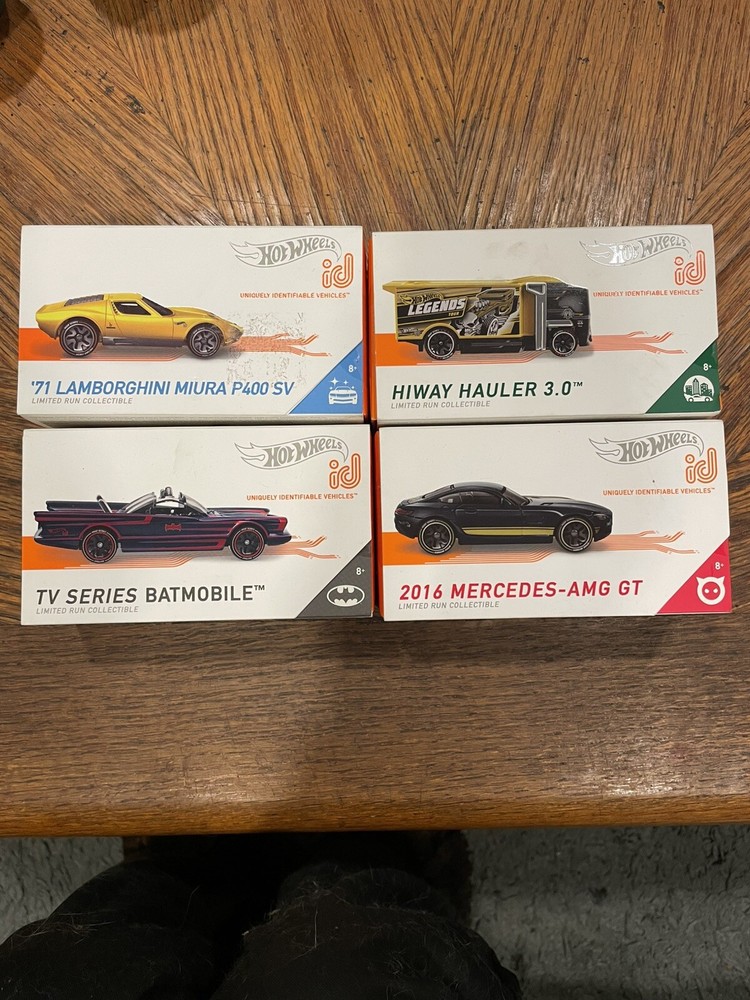 Hot Wheels ID SEALED Series 1 AMG GT TV Batmobile Lambo Miura P400 Hiway Hauler