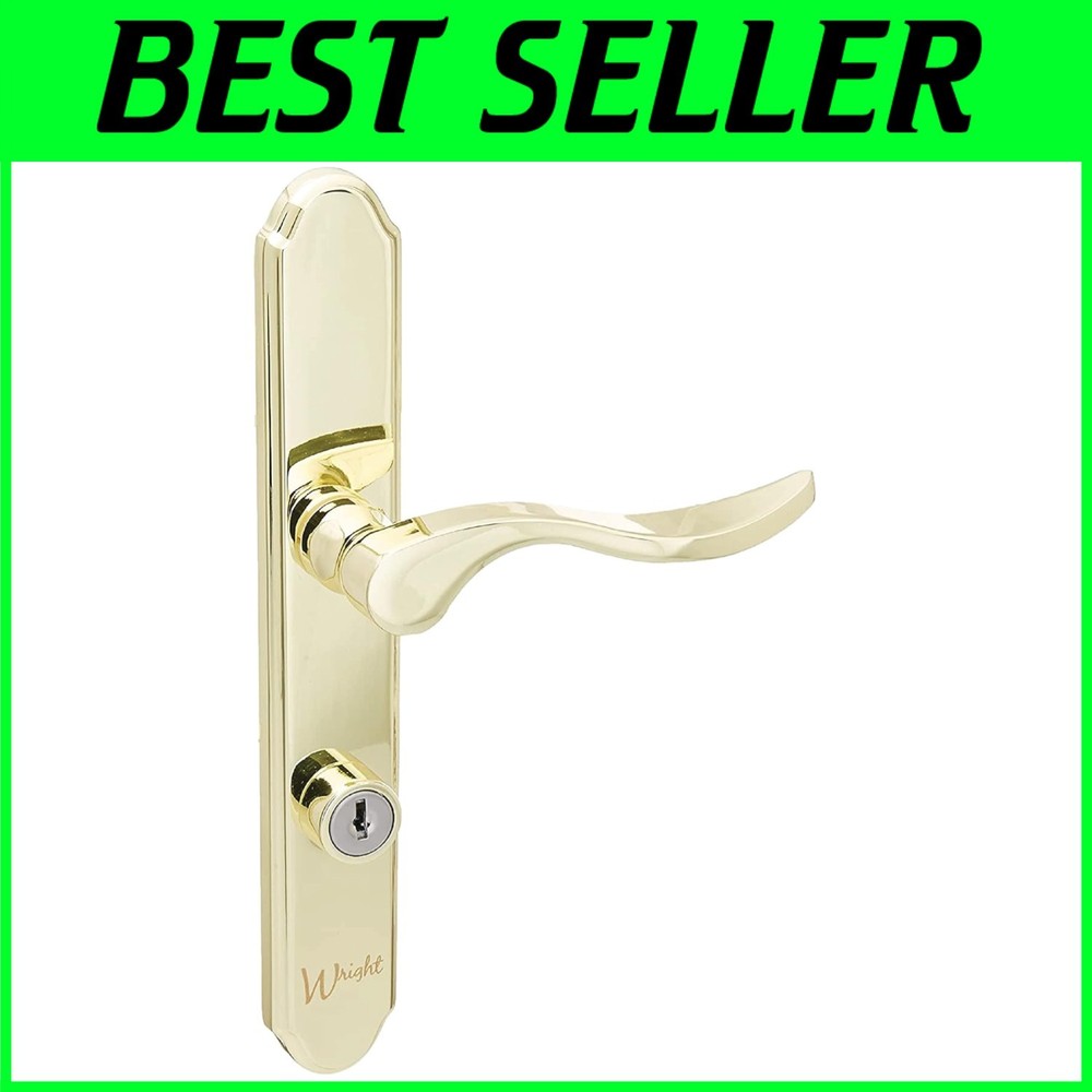 Serenade Mortise Keyed Lever & Deadbolt Set, Polished Brass
