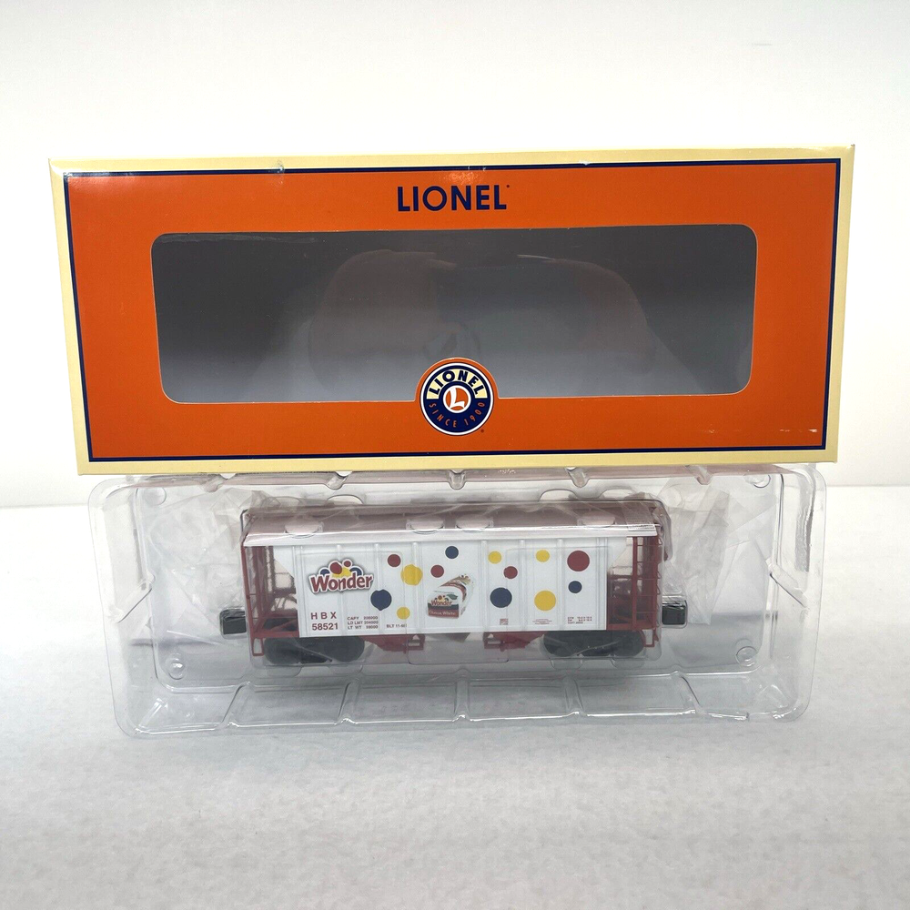 Lionel O Gauge RMLI Wonder Bread PS-2 Hopper Car 6-58521 New Club Edition
