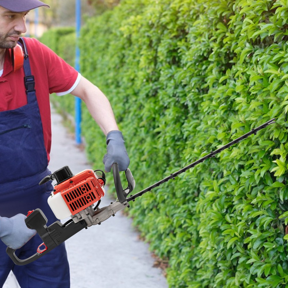 Cordless 22.5cc 2-Stroke Double-Edged Hedge Trimmer Machine  