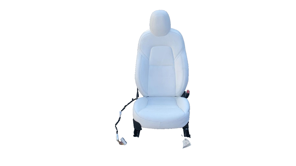 ⭕ 17-23 Tesla Model 3 Y Front Passenger 1st Row Seat White Right OEM Assembly