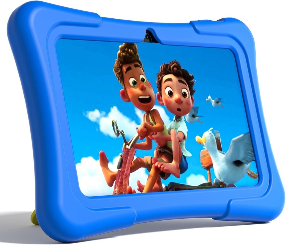 PRITOM Tablet Kids 7 inch, 32GB, Toddler with WiFi, Camera, Blue