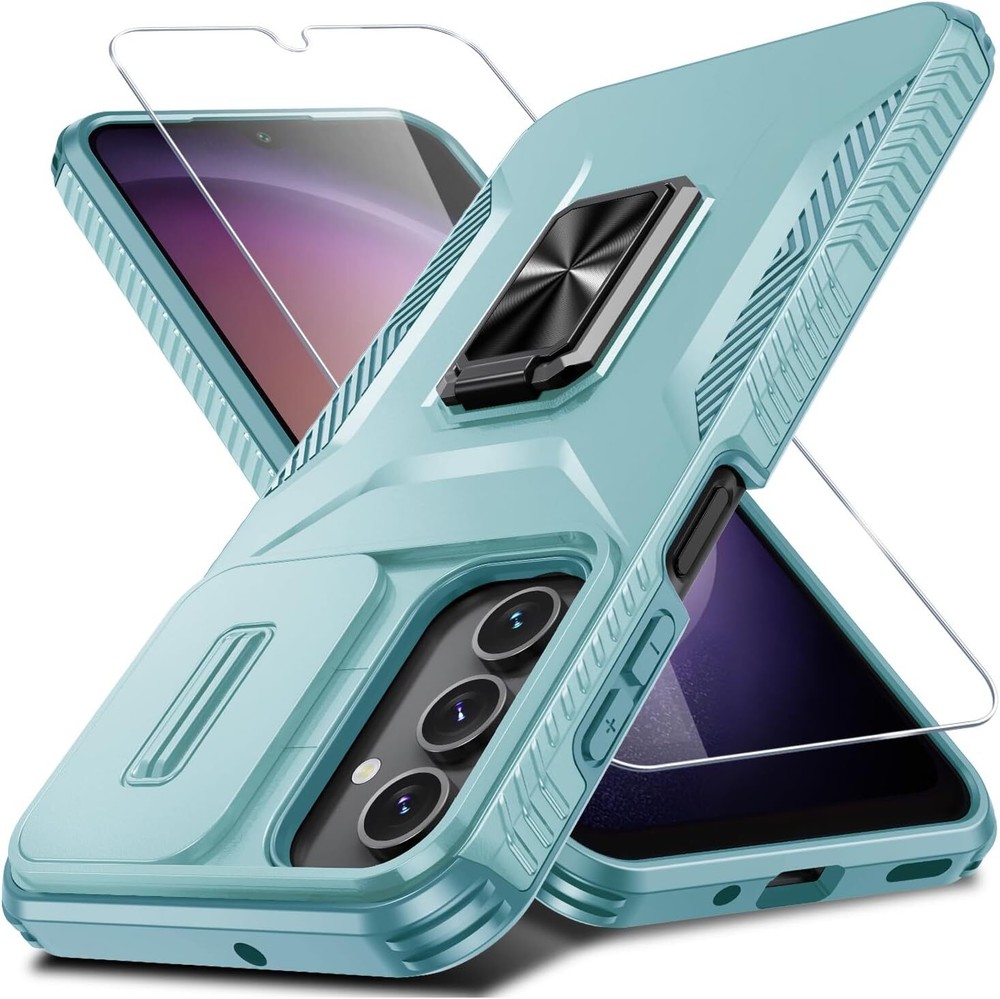 for Samsung Galaxy A16 5G Case with Tempered Glass Screen Protector and Camera L