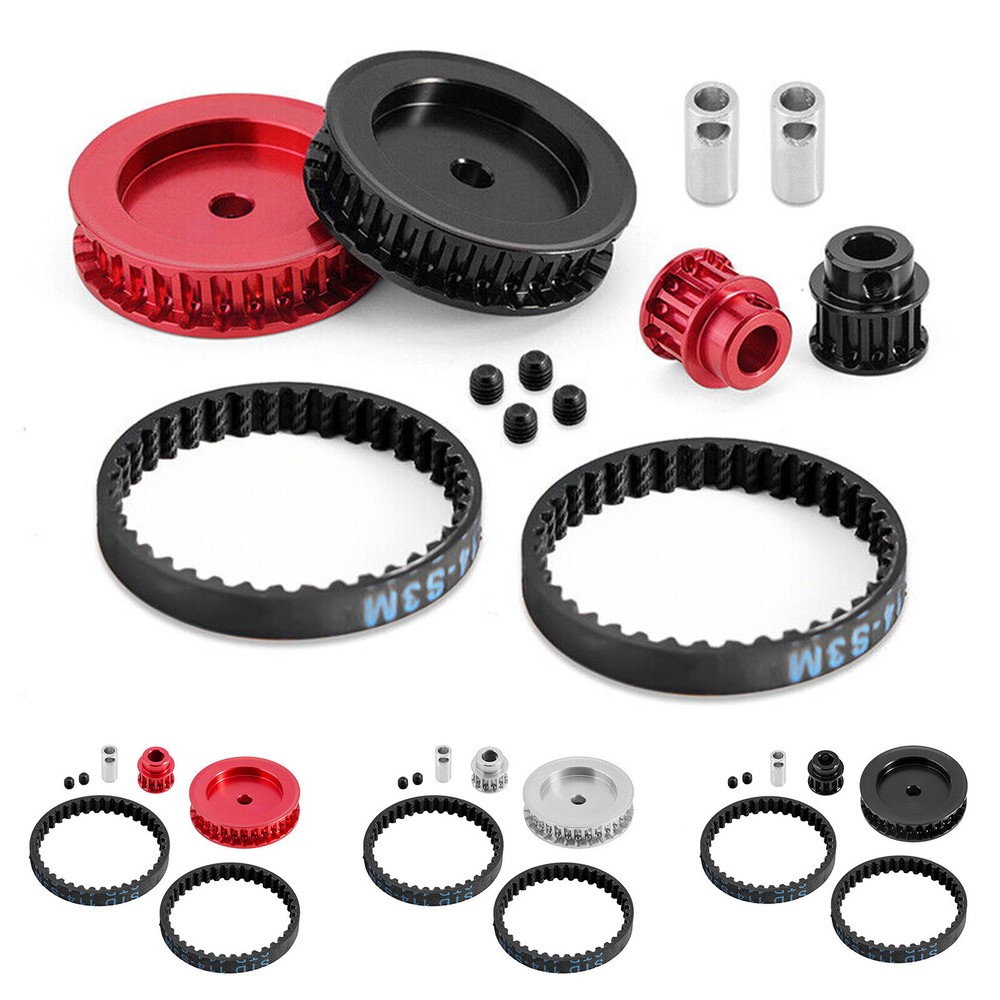 Belt Drive Transmission Gear Kit for Traxxas TRX4 Upgrades 1/10 RC Crawler