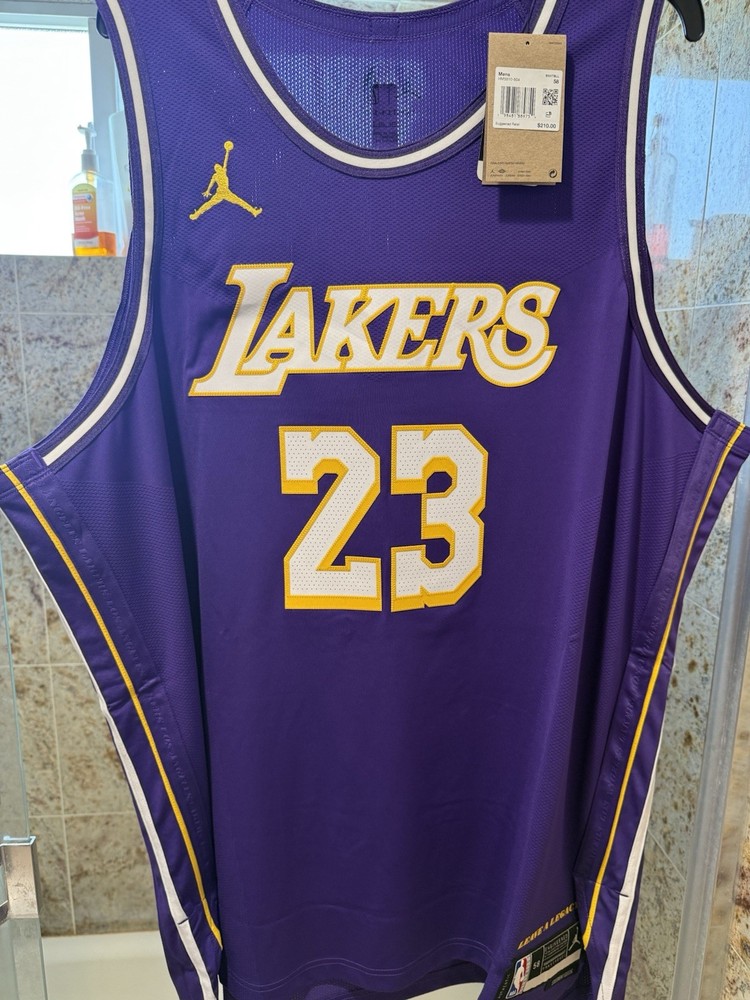2026 Los Angeles Lakers LeBron James #23 Statement Authentic Jersey MENS SIZE 58
