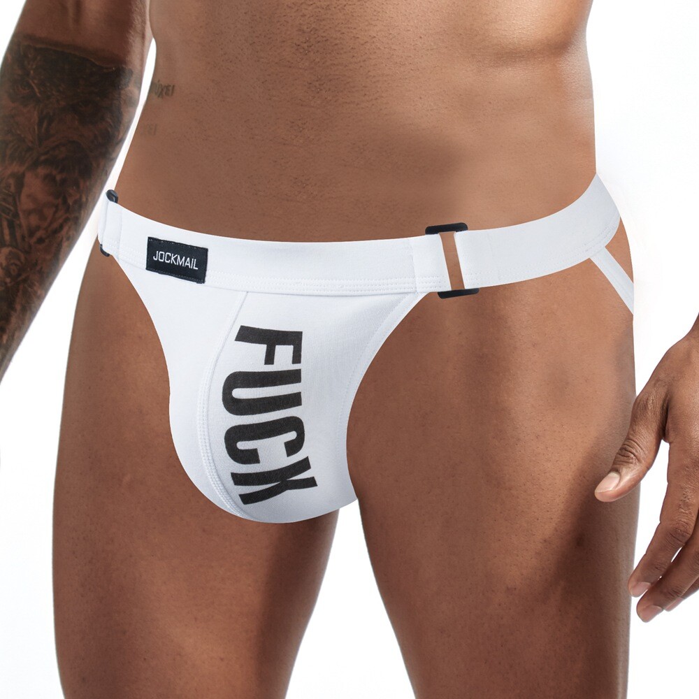 Mens Sexy G-Strings Low Rise Cotton Thong Open Back Jockstrap Pouch Underpants