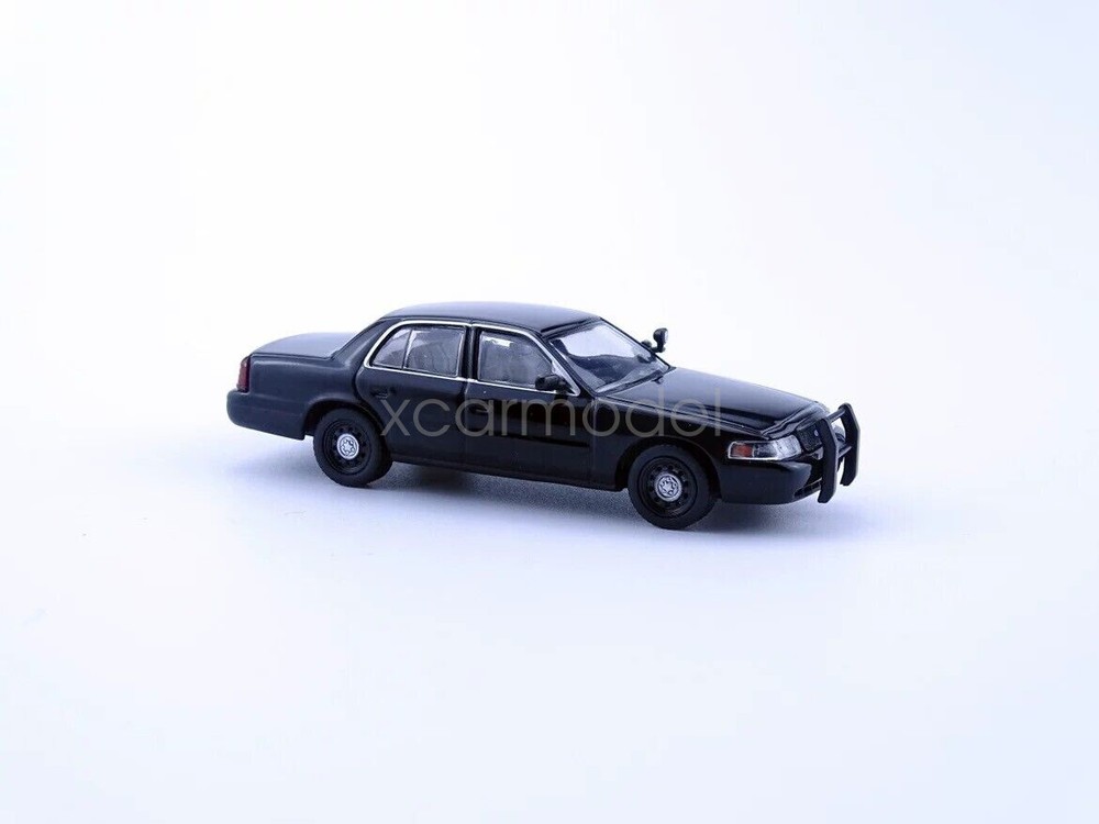 596 1:64 Scale Black CROWN VICTORIA Sedan Police Diecast Metal Car Model