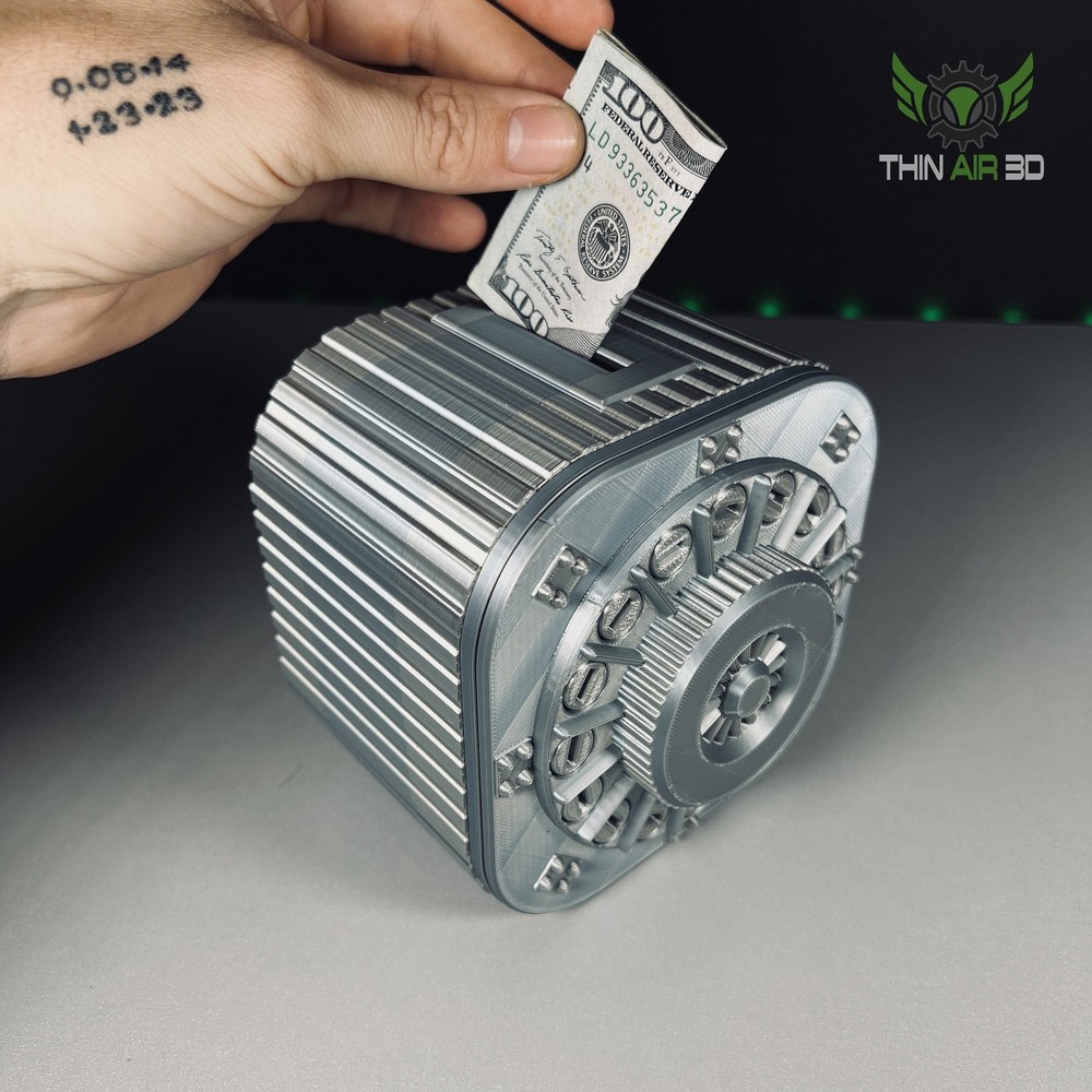The Ultimate 3D Printed Vault Piggy Bank with 40 Screw Challenge