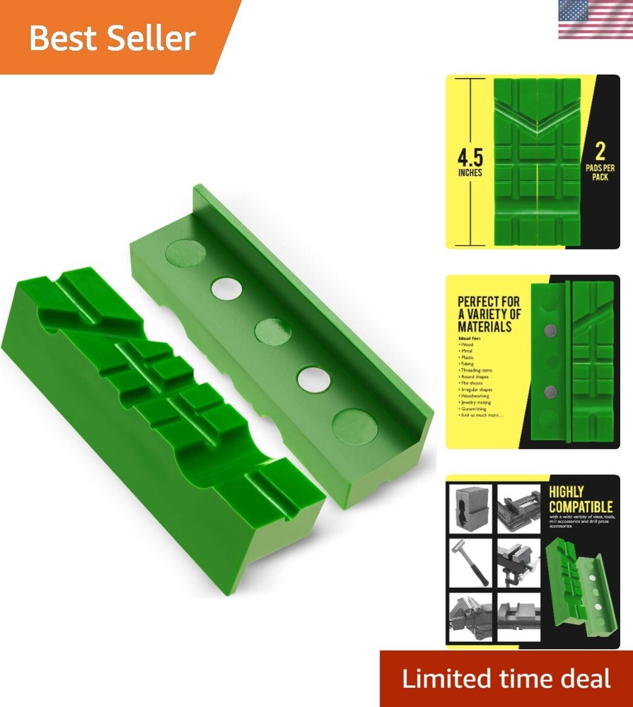 4.5 Inch Magnetic Soft Jaws for Wood and Metal Vice Work