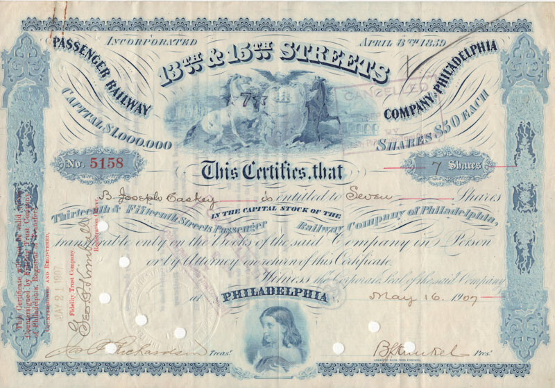 Explore Philadelphia’s history with the 13th & 15th Streets Passenger Railway Company