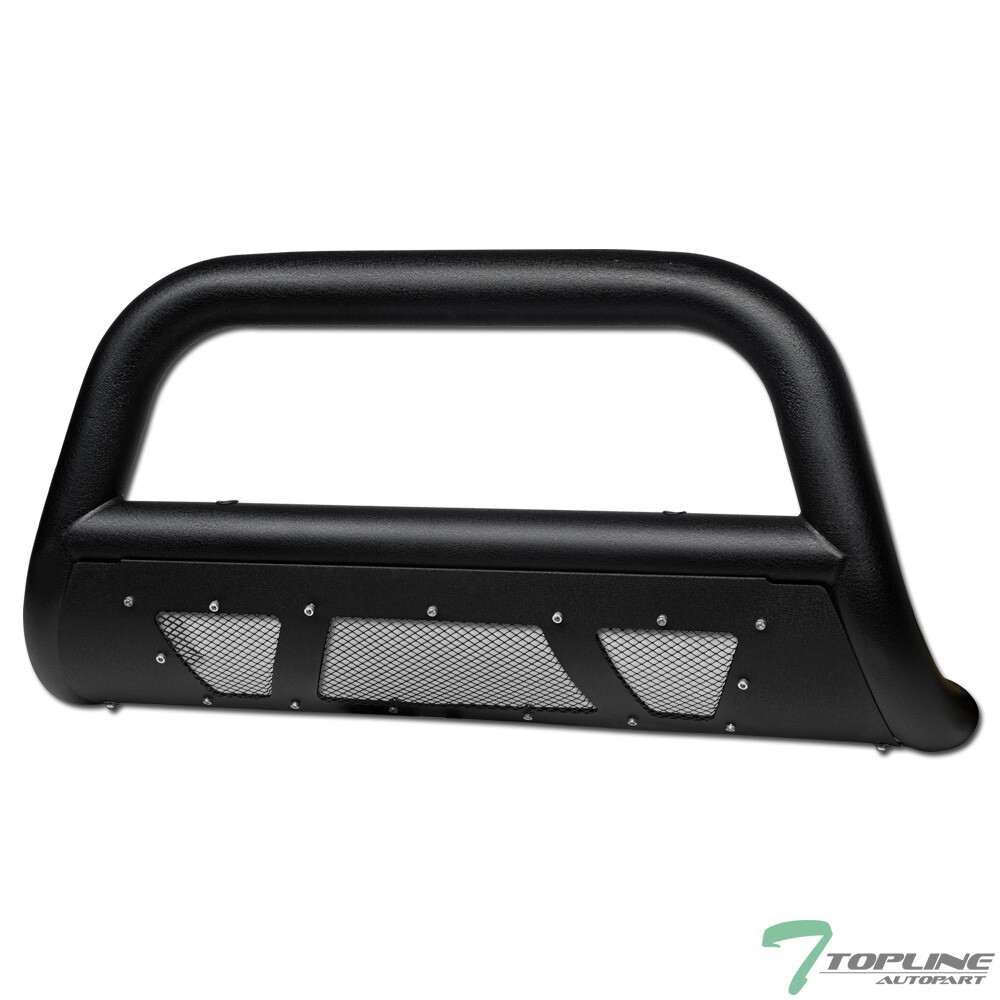 Topline For 1999-2004 Ford F250/F350 Studded Mesh Bull Bar Guard -Textured Black