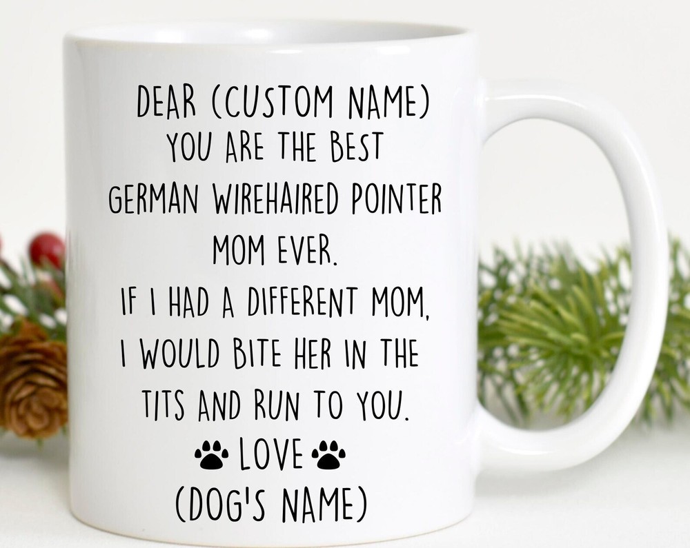 German Wirehaired Pointer Mom Birthday Gift Deutscher Drahthaariger Mom Christma