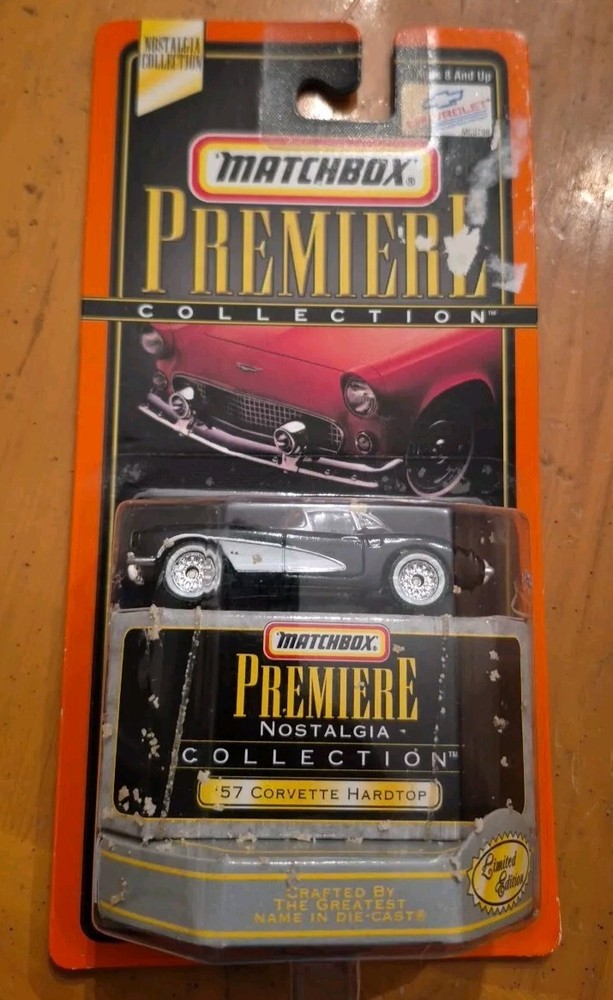 Matchbox - Premiere Nostalgia - Black '57 Corvette Hardtop - New on Card