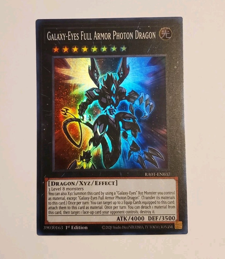 Galaxy-Eyes Full Armor Photon Dragon Super Rare RA01-EN037 25th Anniversary