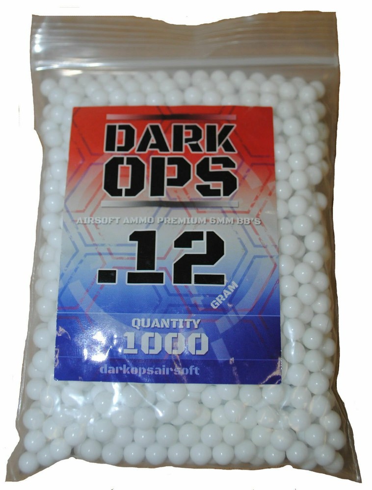Quality Airsoft Gun Rifle Bullets 0.12 Gram 6 mm BB's Pellets Ammo 1000 per Bag