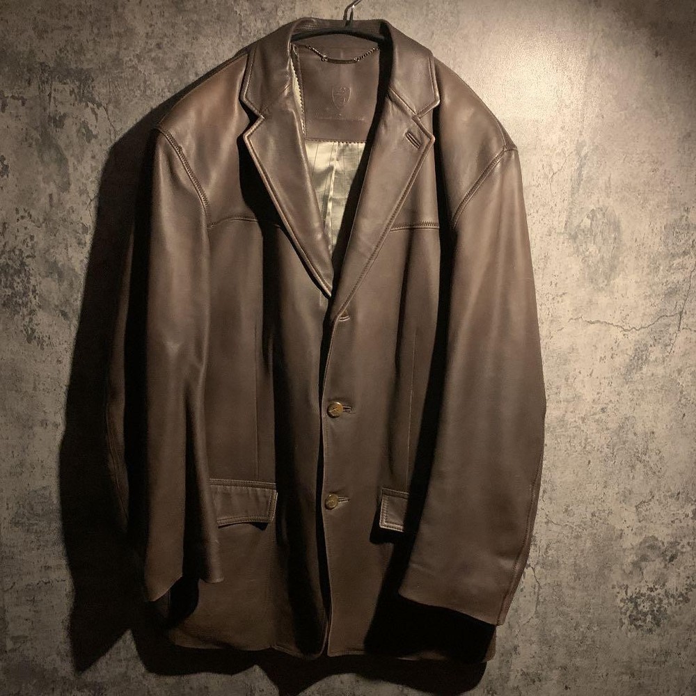 Vintage Distressed Sheepskin Leather Biker Jacket