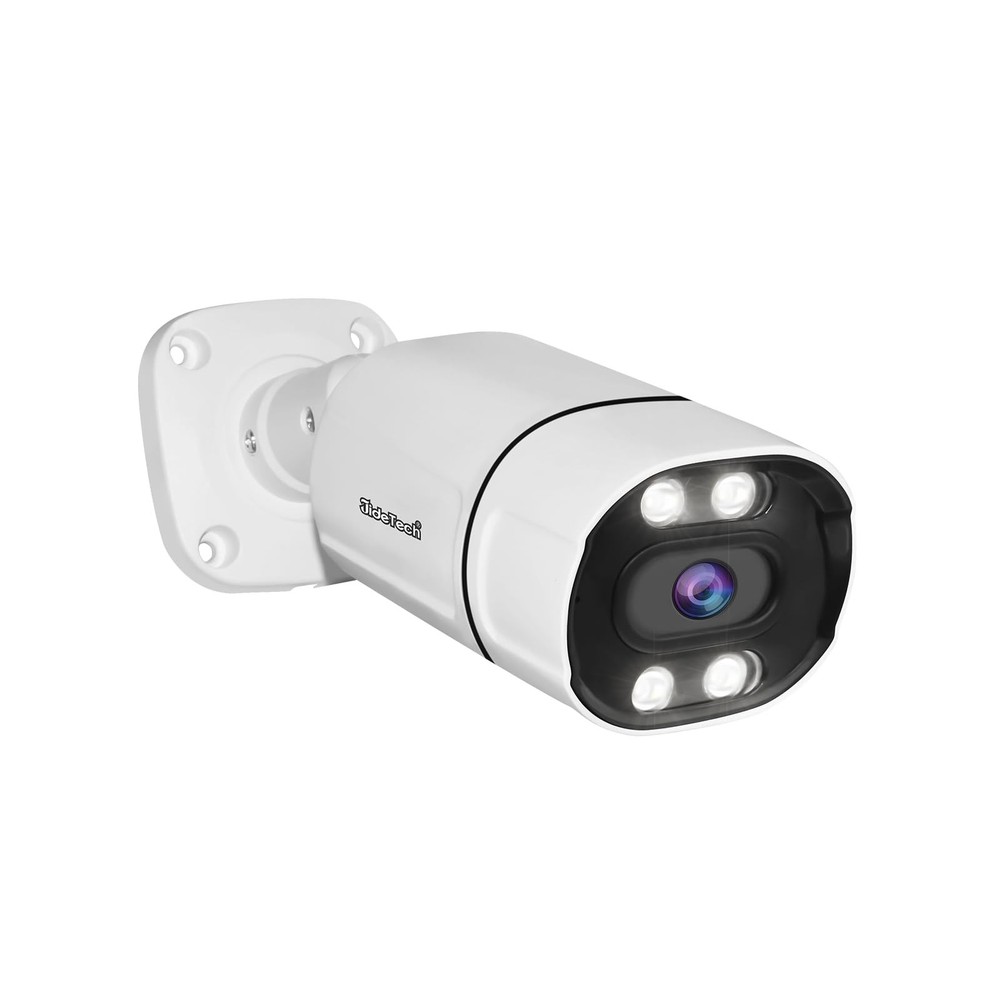 5MP PoE Bullet IP Security Camera with 2-Way Audio and 3.6mm Lens for Outdoor Surveillance