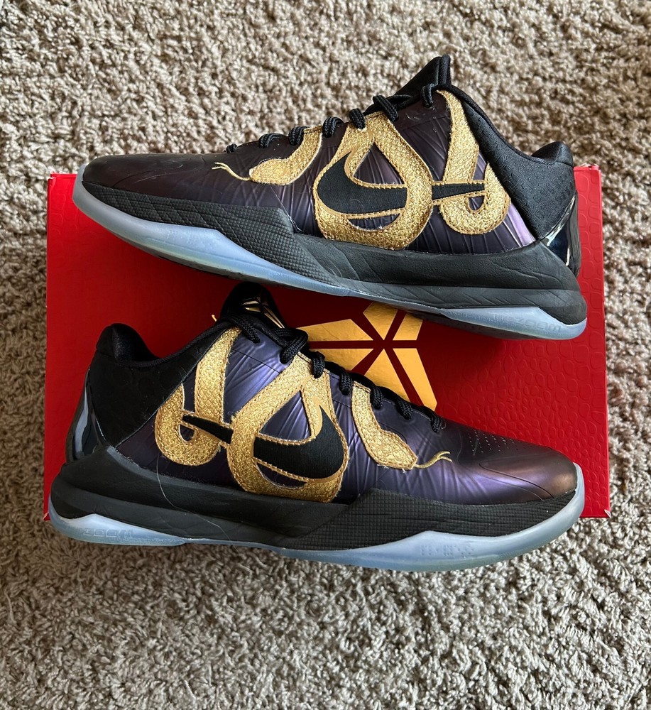 Nike Kobe 5 Protro Year of the Mamba Eggplant Size 6.5 Used Mens Basketball Shoes