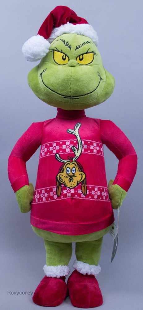 Grinch Christmas Porch Greeter 23in Dr Seuss Holiday Decor NWT