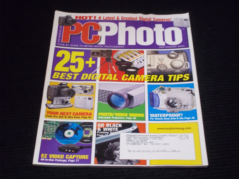 2003 JULY PC PHOTO MAGAZINE - BEST DIGITAL CAMERA TIPS FRONT COVER - H 5882