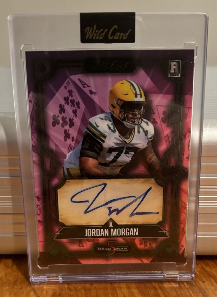 2024 Wild Card 5 Card Draw Jordan Morgan  Rookie Auto /2