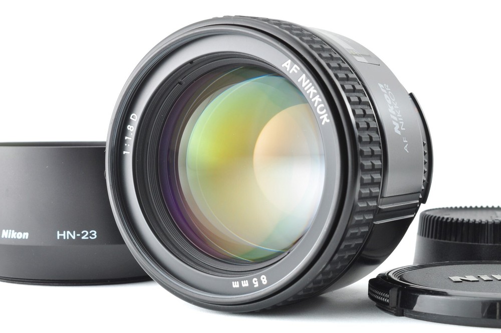 Nikon AI AF Nikkor 85mm f/1.8D Portrait Prime Lens with Hood Caps CLA'd SN464486
