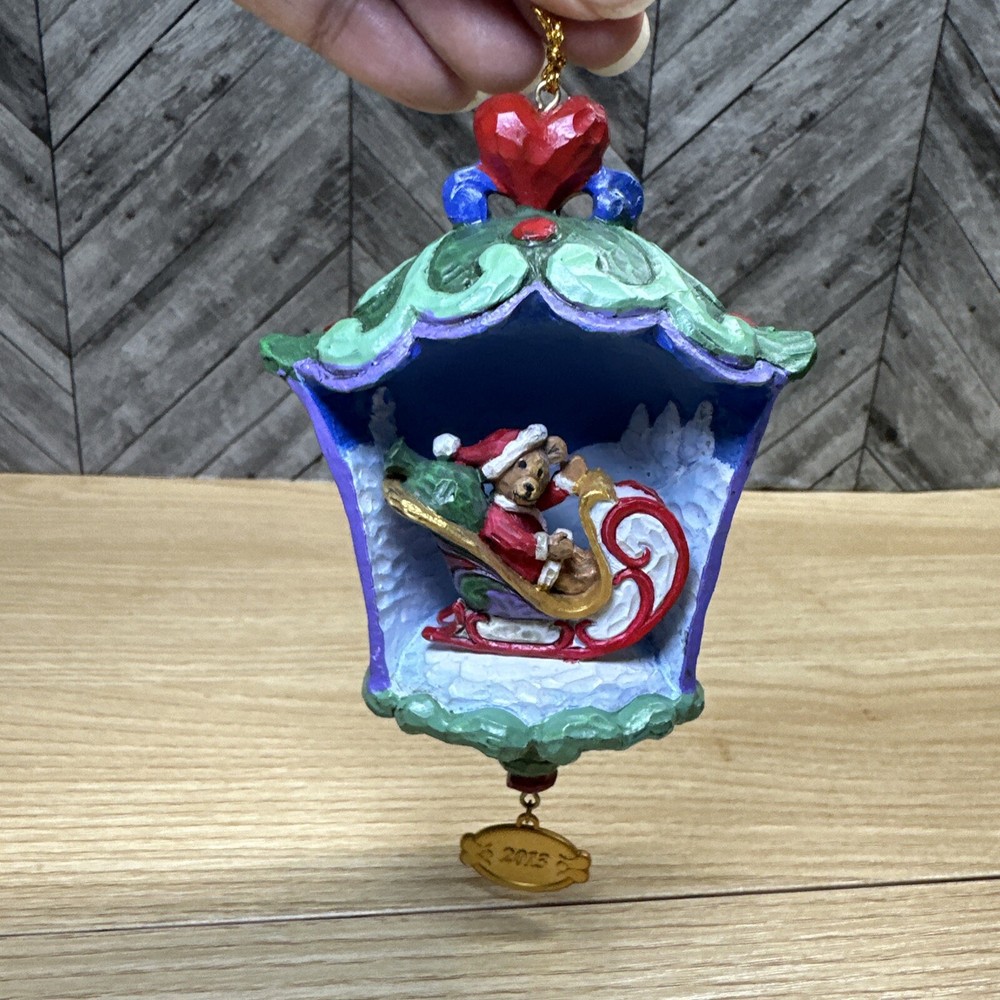JIm Shore Danbury Mint Annual Christmas Ornament Beary Merry Christmas 2013