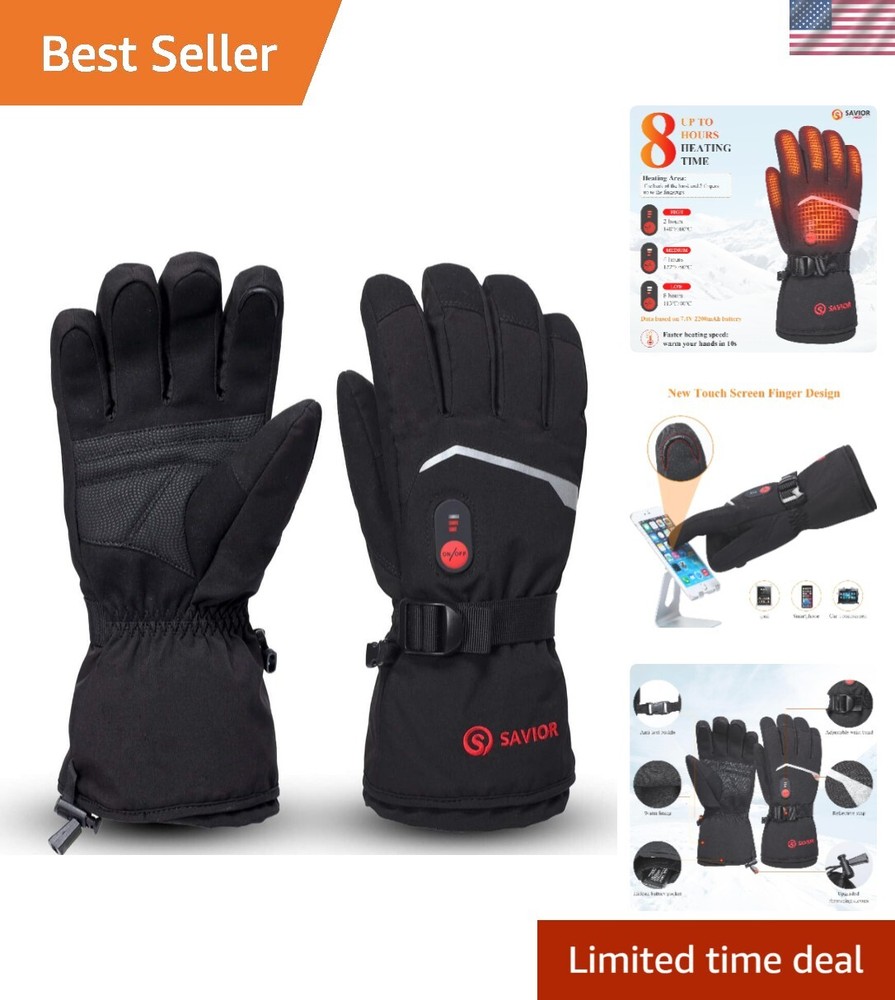 Lightweight Unisex Electric Heated Gloves - 3 Temperature Settings Available