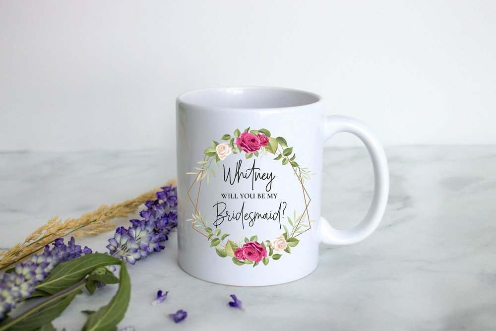 Bridesmaid Proposal Bridesmaid Mug Custom Personalized Mug Bridesmaid Gift