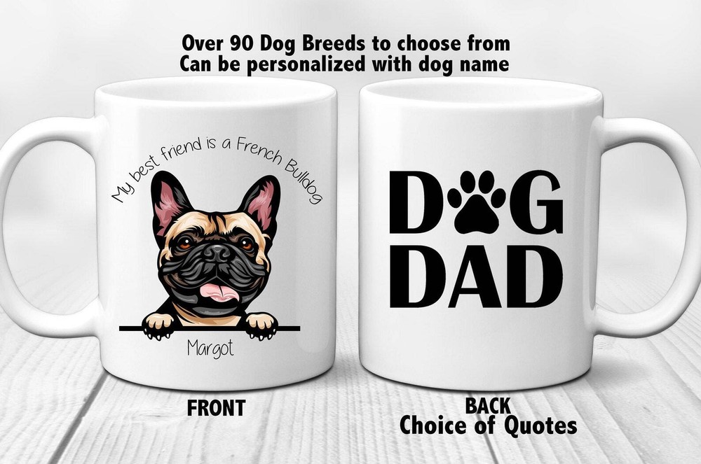 Personalized Dog Mug Best Dog Dad Mug Dog Mom Mug Dog Lover Gift Custom Dog Dad