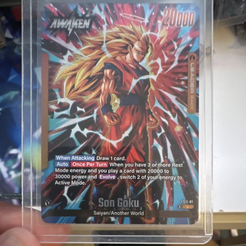 Dragon Ball Super Card Game Son Goku Leader Awaken FS11-01 English Card