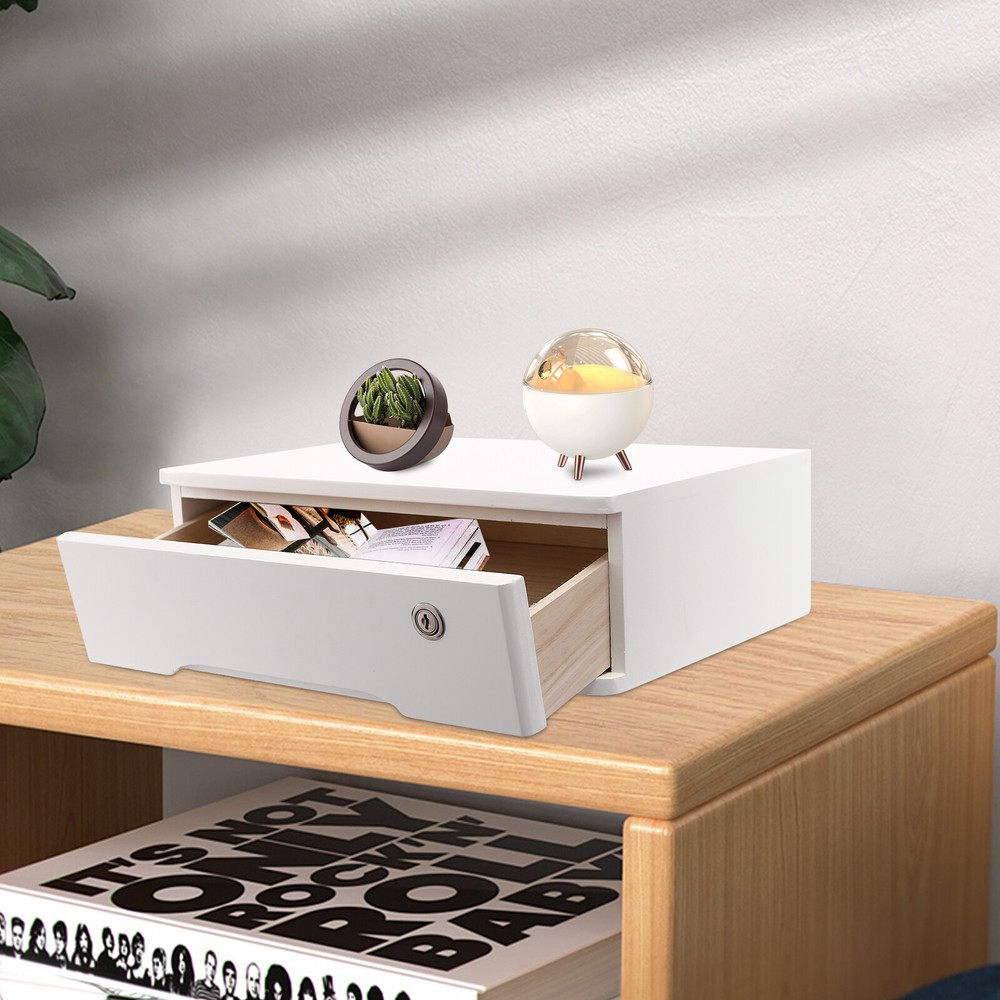 Lockable Desktop Storage Organizer Box for Home & Office  